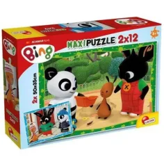 Bing y sus amigos: Invierno-verano 2x12 piezas maxi puzzle
