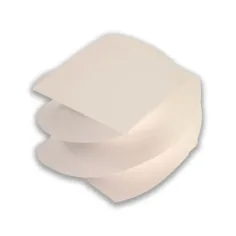 Bloc de notas blanco retorcido 8,5x8,5x6cm