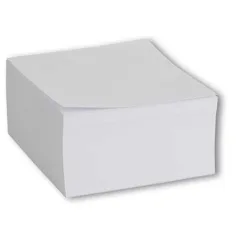 Bloc de notas en forma de cubo de 8,5x8,5x4cm con 500 hojas blancas encoladas