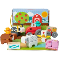 Blockables: Juego de construcción de madera de granja - Melissa & Doug