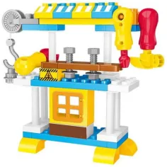 imagen de Bloques Mesa de trabajo set de juego de construcción 50 piezas 2