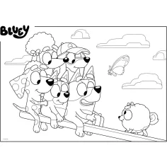 imagen de Bluey 2 en 1 Eco puzzle y colorear de 60 piezas 70x50cm - Lisciani 3