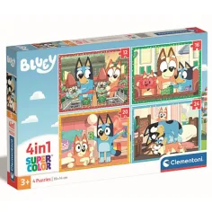 Bluey 4 en 1 12, 16, 20 y 24 piezas puzzle - Clementoni