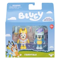 Bluey: Chilli y Bandit Cuento de Hadas Set de Figuras de 2 Piezas