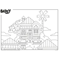 imagen de Bluey cuento de la noche 2 en 1 rompecabezas y colorear 24 piezas 35x25cm - Lisciani 3