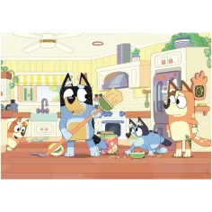 imagen de Bluey en la cocina rompecabezas Supercolor de 60 piezas - Clementoni 2