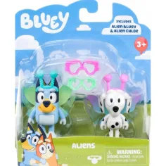 Bluey extraterrestres: conjunto de figuras de Bluey y Chloe