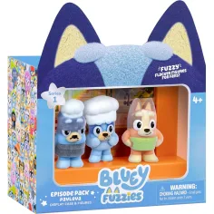 Bluey Fuzzies Episodio set de 3 piezas - Pavlova