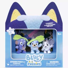 imagen de Bluey Fuzzies set de 3 - Camping 1
