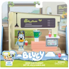 Bluey: Juego de tienda de jugos con figura de Bluey