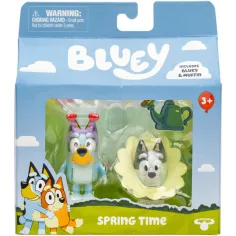 Bluey: Paquete de figuras de personajes dobles - Primavera