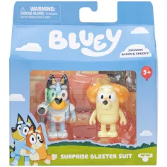 Bluey: Set de figuras de 2 piezas de Bluey y Chucky