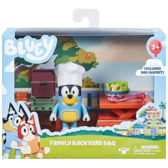 Bluey: Set de figuras de juego de BBQ en el jardín con figura de Bandit