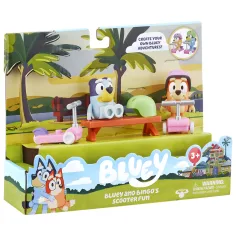 Bluey: Set de figuras de roller de Bluey y Bingo
