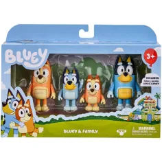 imagen de Bluey: Set de figuras familiares con 4 personajes 1