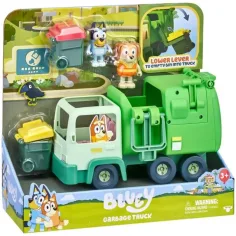 Bluey: Set de juego de camión de basura con figuras de Bluey y Honey