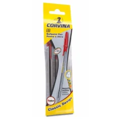 Bolígrafo rojo Corvina 51 set de 4 - Carioca