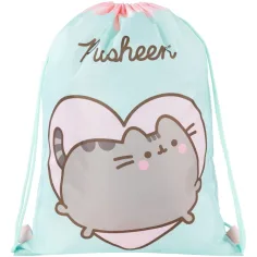 Bolsa de deporte Pusheen menta, mochila 34x43cm