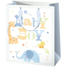 Bolsa de regalo exclusiva grande Baby Boy 27x33x14cm