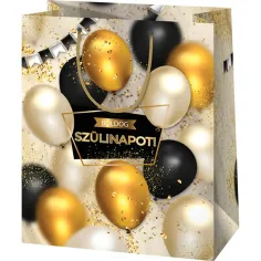 Bolsa de regalo exclusiva grande con diseño de globos 27x14x33cm