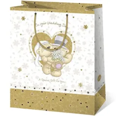 Bolsa de regalo gigante con diseño de osito para bodas 40x56x20cm