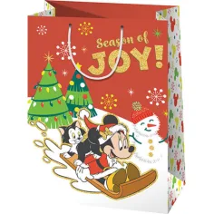 Bolsa de regalo gigante de Mickey Mouse para Navidad 40x56x20cm