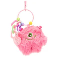 Bolsa pompom Monstruito - rosa