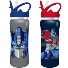 Botella de acero inoxidable Transformers 500ml en dos versiones