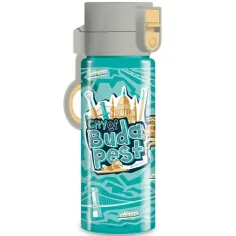 Botella de agua azul claro City of Budapest 475ml
