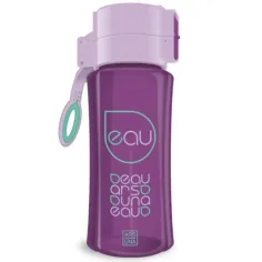 Botella de agua lila y morado oscuro 450ml