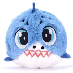 Bouncibles: Pelota de peluche rebotante - Chompy, el tiburón azul
