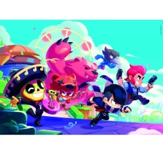 imagen de Brawl Stars Superhéroes en acción rompecabezas de 180 piezas con pegatinas – Clementoni 2