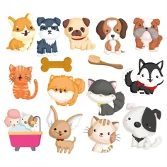 imagen de Buddy&Barney: Set de pegatinas que cambian de color para azulejos - Patitas embarradas 2