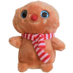 Búho de peluche con bufanda a rayas de 18 cm
