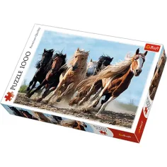 Caballos galopantes rompecabezas de 1000 piezas - Trefl