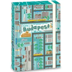 Caja de cuadernos de la Ciudad de Budapest con banda elástica A/5