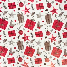 Caja de regalo roja papel de envoltura 200x70cm