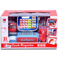 Caja registradora electrónica con 21 accesorios