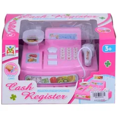 Caja registradora electrónica con luces
