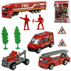 Camión de bomberos: juego de vehículos de bomberos con accesorios