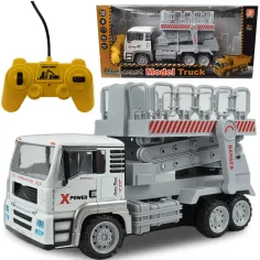 Camión de carga con cabina de metal RC a control remoto con efectos de luz 27MHz escala 1/12 32cm