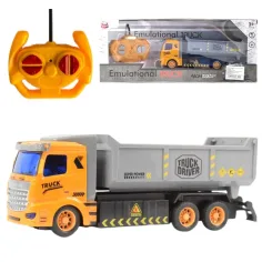 Camión de construcción RC a control remoto con luz 1/48 27MHz 20cm