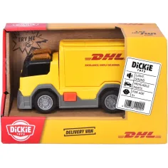imagen de Camión de entrega DHL con efectos de luz y sonido 15 cm - Dickie Toys 1