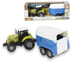 Camión de granja: Tractor con remolque, con luz y sonido de 23 cm