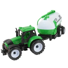 imagen de Camión de granjero: Set de tractor de granjero de tres piezas con remolque de 28 cm 2