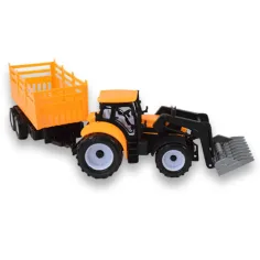 imagen de Camión de Ingeniería: Excavadora tractor con remolque de dos ejes de 45cm 4