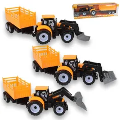 Camión de Ingeniería: Excavadora tractor con remolque de dos ejes de 45cm