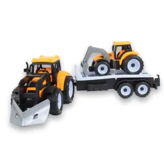 imagen de Camión de Ingeniería: Set de maquinaria de dos piezas con remolque de troncos y tractor con remolque 2