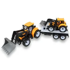 imagen de Camión de Ingeniería: set de tractor de 2 piezas con remolque y máquina de trabajo de 46cm 5