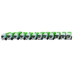imagen de Camión de saneamiento: set de camiones de basura de 12 piezas 1/64 4